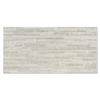 Veggflis <strong>Alcaria</strong>  Lys Grå Matt Relieff 30x61 cm